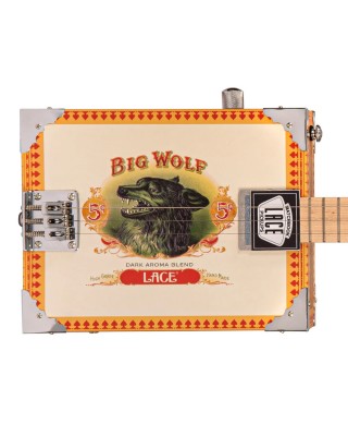 Lace Cigar Box Electric Guitar - 3 String - Big Wolf