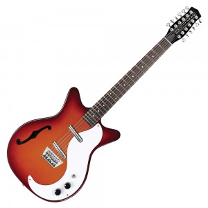 Danelectro '59 12 String Guitar With F-Hole - Cherry Sunburst