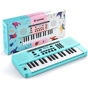 Donner DEK-32 32-Key Electronic Keyboard - Cyan