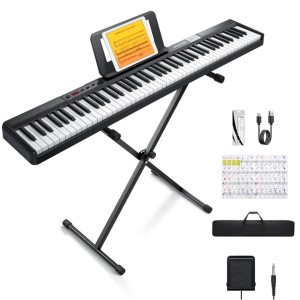 Donner DEP-1 88-Key Digital Piano with Stand - Black