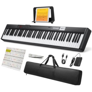Donner DEP-1 88-Key Digital Piano with Stand - Black