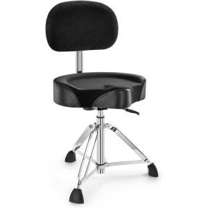 Donner DHT-250 Saddle Hydraulic Drum Throne - Black