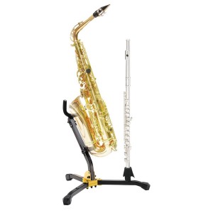 Hercules DS532BB Alto / Tenor Saxophone & Flute / Clarinet Stand with Bag