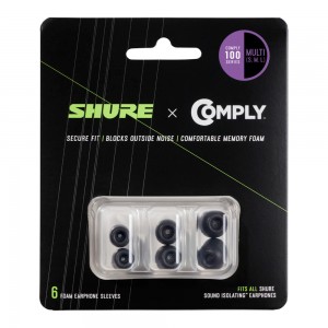 Shure Comply 100 Series Earphone Tips - S/M/L - 1ea.