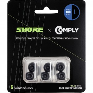 Shure Comply 100 Series Earphone Tips - Large - 3 Pairs