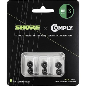 Shure Comply 100 Series Earphone Tips - Small - 3 Pairs