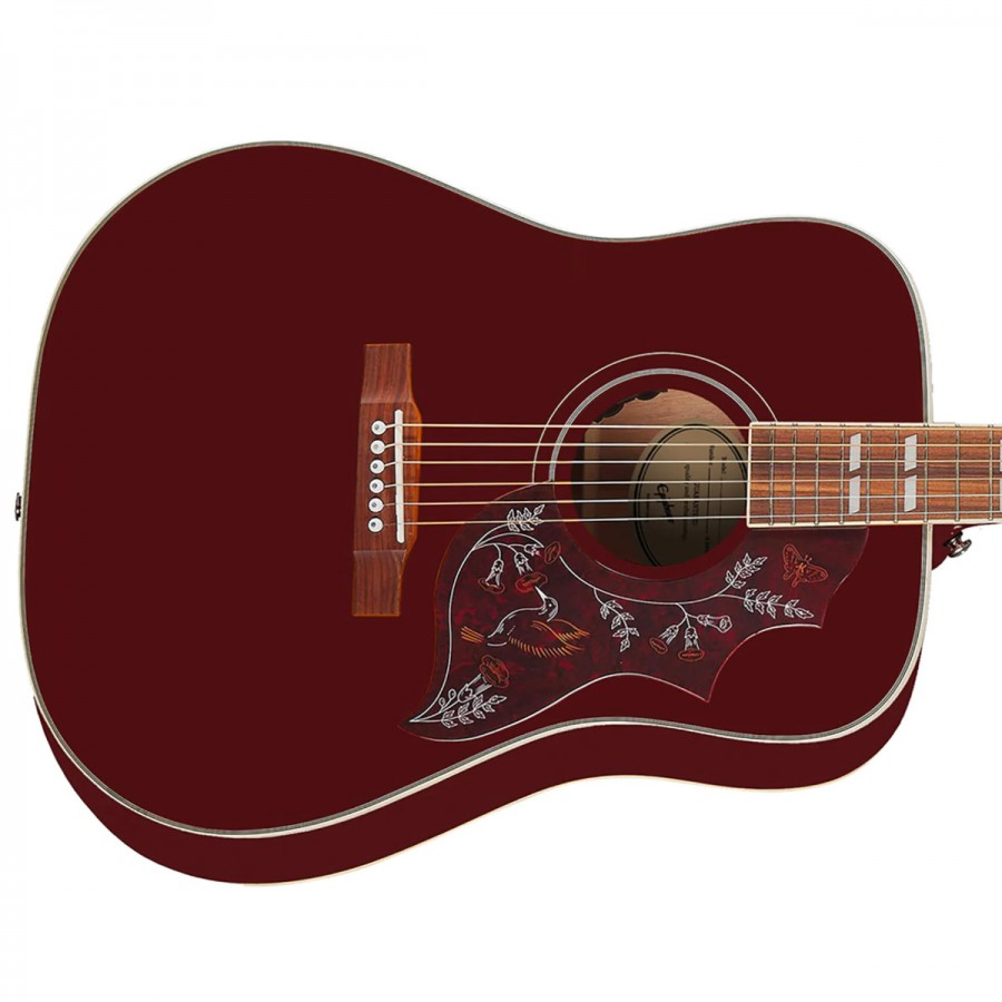 Epiphone Hummingbird Studio Wine Red with Gig Bag