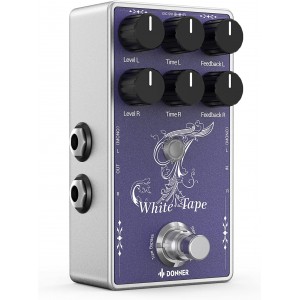 Donner Analog White Tape Delay Guitar Pedal