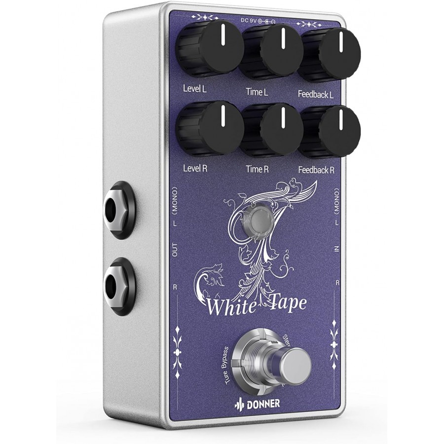 Donner Analog White Tape Delay Guitar Pedal