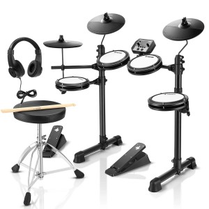Donner DED-80 Electronic Drum Kit with Headphones & Drum Throne