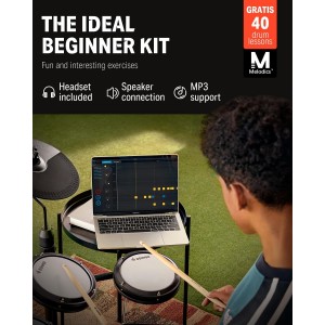 Donner DED-80 Electronic Drum Kit with Headphones & Drum Throne