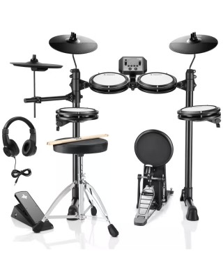 Donner DED-80P Digital Drum Kit with Headphones & Throne