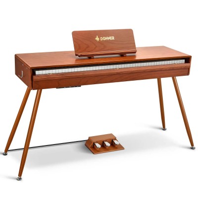 Donner DDP-80 PRO Upright Digital Piano with Stand & Pedal