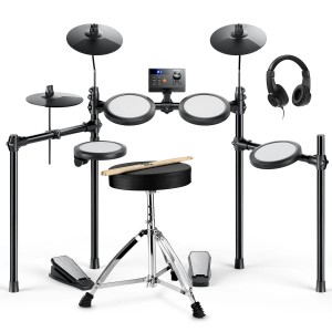 Donner DED-70 Electronic Drum Set with Headphones & Throne