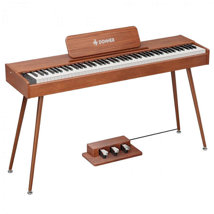 Donner DHP-200 Pro Wood Digital Piano with Stand & Pedal
