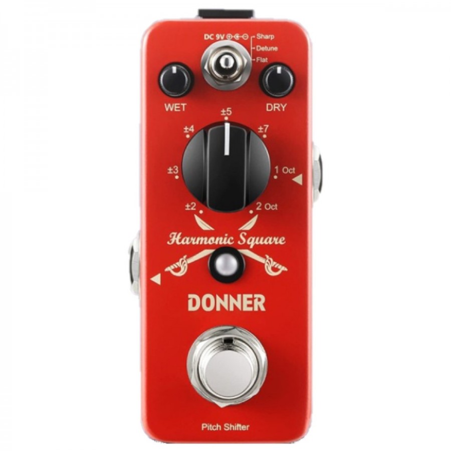 Donner Harmonic Square Pitch Shifter Octave Pedal