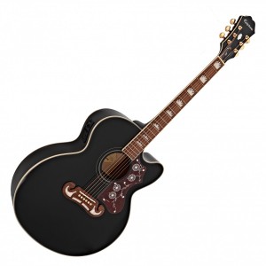 Epiphone J-200EC Studio - Solid Top, Fishman Presys - Black Epiphone J-200EC Studio - Solid Top, Fishman Presys - Black