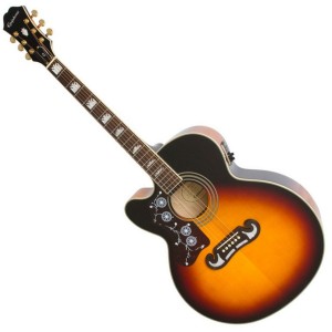 Epiphone J-200 EC Studio Solid Top Left-Handed - Vintage Sunburst Epiphone J-200 EC Studio Solid Top Left-Handed - Vintage Sunburst