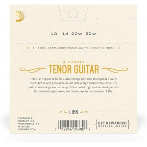 D'Addario EJ66 Tenor Guitar Strings
