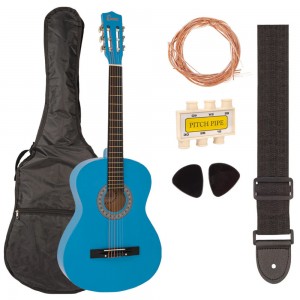 Encore 4/4 Sized Classical Guitar Outfit - Blue
