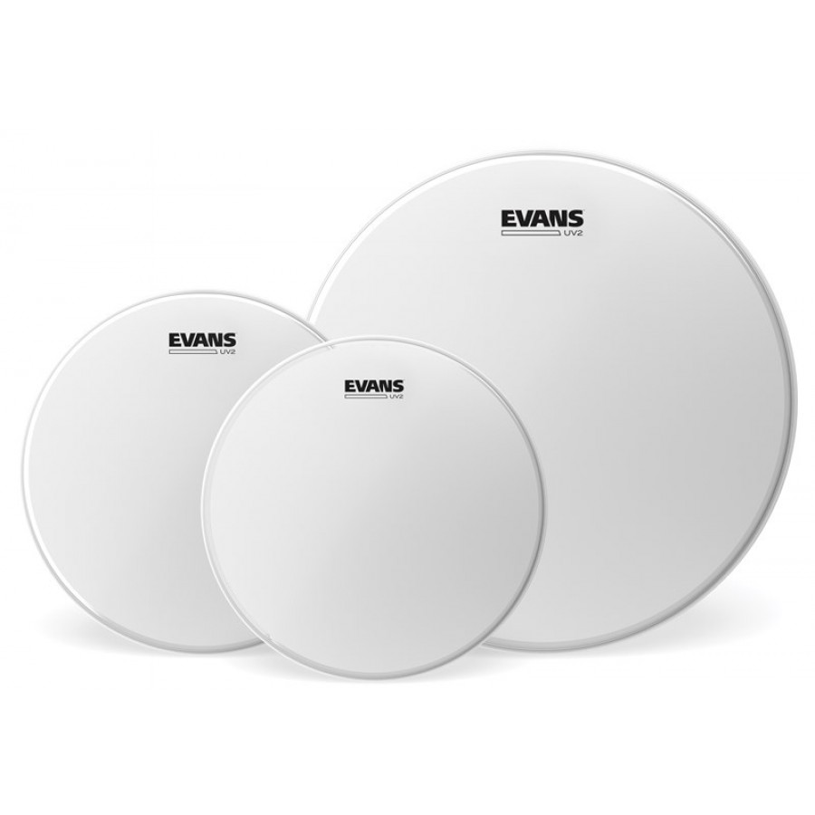 Evans UV2 Coated Tom Pack - Rock (10