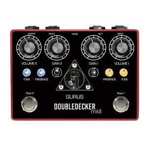 Gurus Double-Decker MkII (Double MIAB) Dual Overdrive Pedal