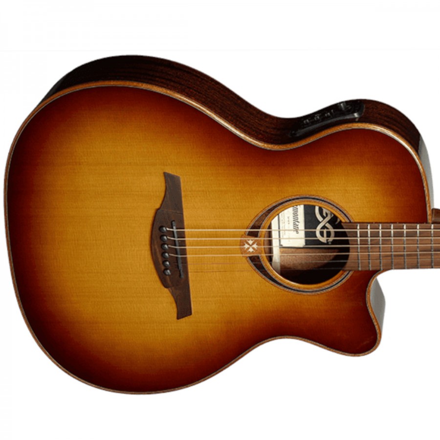 Lag Guitars Tramontane 118 Auditorium Cutaway Electro - Brown Shadow