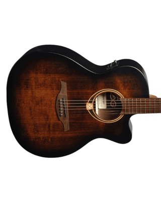 Lag Guitars Tramontane 70 Auditorium Cutaway Electro - Black & Brown