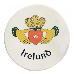 Koda Bodhran 8”x1 ½” Natural with Beater - Claddagh