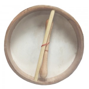 Koda Bodhran 8”x1 ½” Natural with Beater - Newgrange Swirl Green