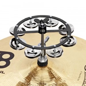 Meinl HTHH1BK Hi Hat Tambourine with Single Row - Black