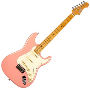 Jet Guitars JS-300 BGD Roasted Maple - Burgundy Pink