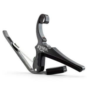 Kyser KG6BC Quick Change Capo for 6-string guitars - Black Chrome