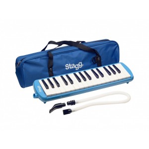 Stagg MELOSTA32BL 32-key Melodica with Case - Blue