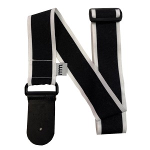 Musicmaker Sustainable Strap - Black White Stripes