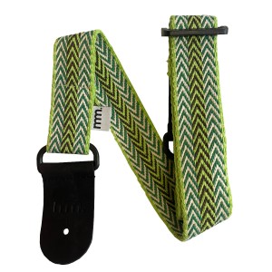Musicmaker Sustainable Strap - Green White Brown Arrows