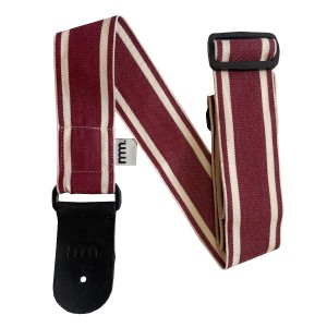 Musicmaker Sustainable Strap - Red Cream Stripes