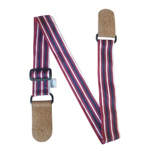 Musicmaker Sustainable Strap - Red White Navy Striped