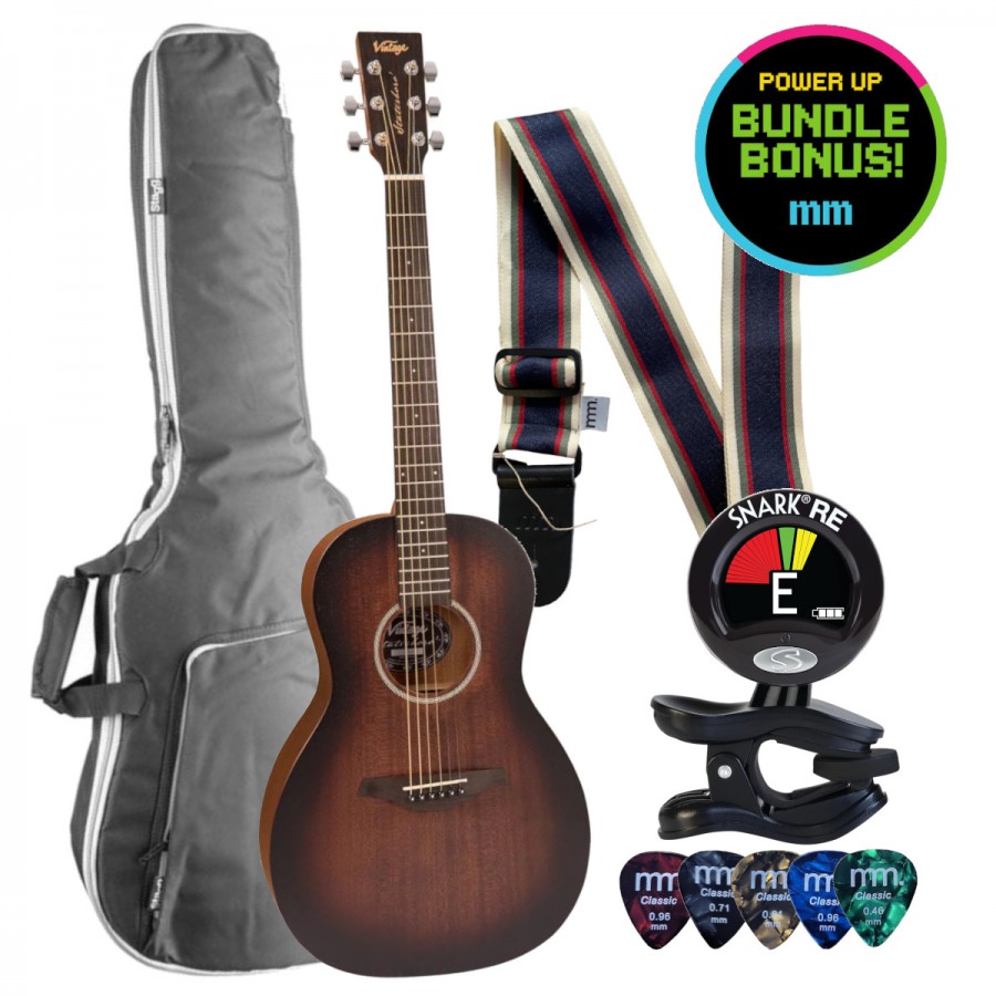 mm Vintage Statesboro Parlour Complete Guitar Bundle