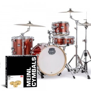 Mapex Mars Bop Kit in Blood Orange Sparkle with Hardware / Cymbal Pack