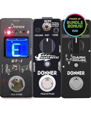mm Donner Heavy Bundle: Featuring Pedal Tuner & Double Distortion