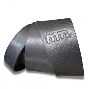 mm Premium Leather Adjustable Guitar Strap - Flat Black