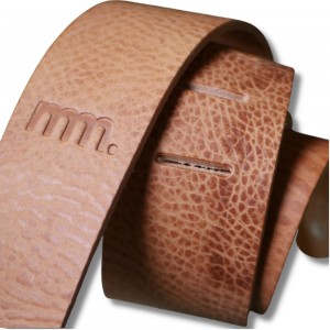 mm Premium Leather Adjustable Guitar Strap - Tan