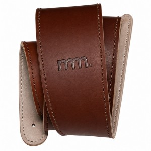 mm Premium Comfort Upcycled Leather Strap - Brown