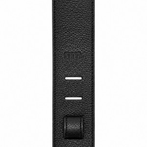 mm Premium Comfort Upcycled Leather Strap - Black
