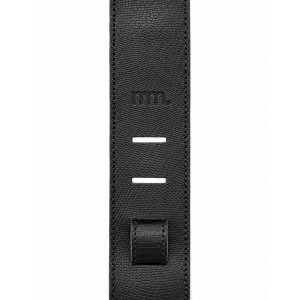 mm Premium Comfort Upcycled Leather Strap - Black Crocodile