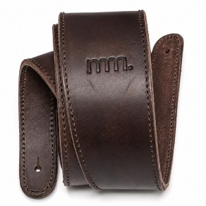 mm Premium Comfort Upcycled Leather Strap - Dark Brown
