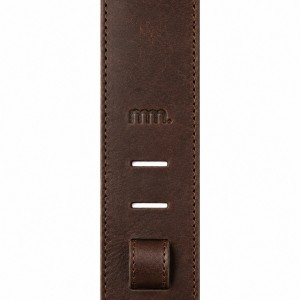 mm Premium Comfort Upcycled Leather Strap - Dark Brown