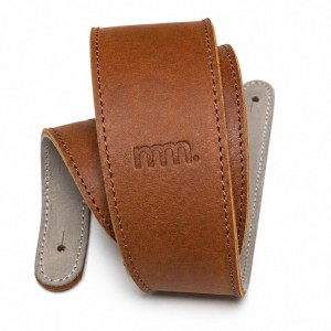 mm Premium Comfort Upcycled Leather Strap - Worn Brown