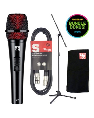 sE Electronics V2 Microphone Promo Bundle with Cable and Stand